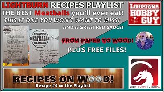 🔥Evelyn's Famous Meatballs! Video #4 of the Recipes on Wood Series