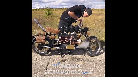 Homemade Steam Motorcycle