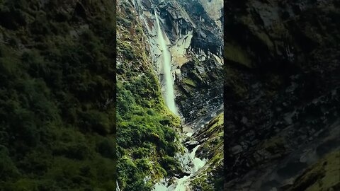 Annapurna Base Camp ⛺️ Incredible Waterfalls #annapurna #waterfalls