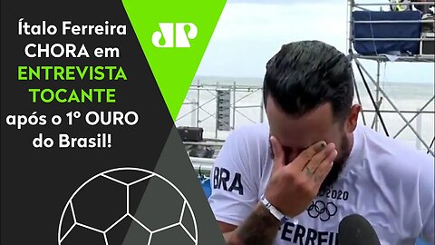 EMOCIONANTE! Ítalo Ferreira CHORA em entrevista após ganhar o 1° OURO do Brasil nas Olimpíadas!