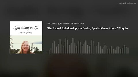 The Sacred Relationship you Desire; Special Guest Adora Winquist