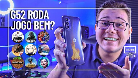 MOTO G52 RODA JOGO BEM? ABRIU OS JOGOS PESADOS?🔥 | Teste de Desempenho em 10 Jogos