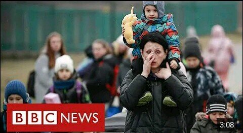 Civilians flee Ukraine’s fighting along “humanitarian corridors” - BBC News