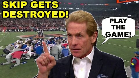 Skip Bayless gets DESTROYED by everyone for this tweet after Damar Hamlin COLLAPSES on the field!