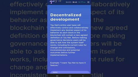 29 TauNet Decentralized development 💎#shorts #tauchain #taunet #decentralizeddevelopment