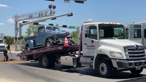 Life ends for an old first generation F-series Ford Pickup