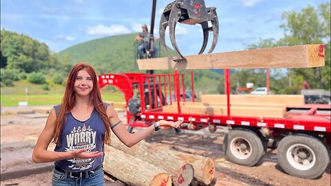 Milling 220 pound railroad ties