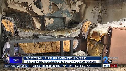 Fire officials: Sprinklers reduce the risk of death by 80 percent