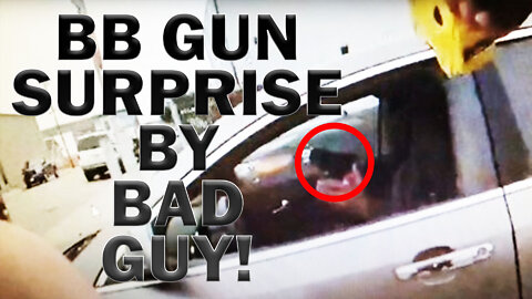 BB Gun Surprises Officers After Chase On Video! LEO Round Table S07E23e