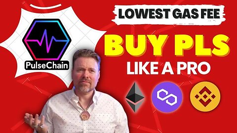 Buy/Swap Pulsechain PLS crypto with lowest gas fee using ETH, BNB, MATIC 😃