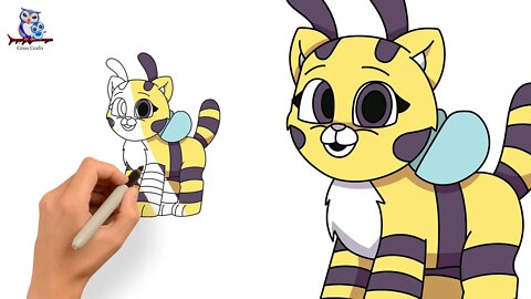 How to Draw Cat-Bee Poppy Playtime - Art Tutorial