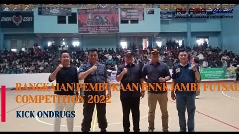 Rangkain Pembukaan BNNK Jambi Futsal Competition 2022 Bertemakan "Kick on Drugs"