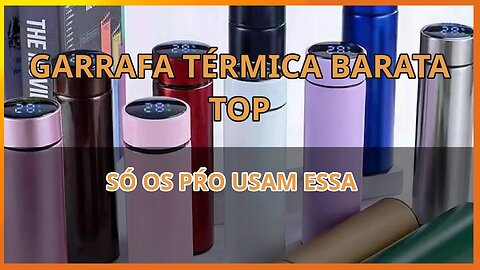 garrafa térmica top, só os prós usam, com termômetro, pra programador, mede temperatura