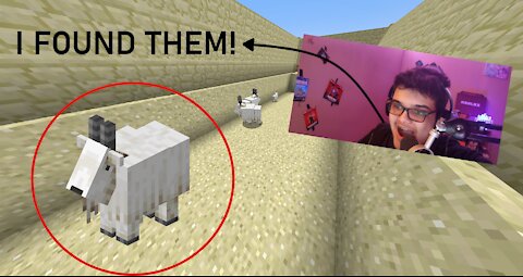 I FOUND THE NEW GOAT IN MINECRAFT!!!!!!