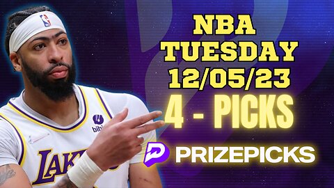 #PRIZEPICKS | BEST PICKS #NBA TUESDAY | 12/05/2023 | TODAY | BEST BETS | #BASKETBALL | PROP BETS