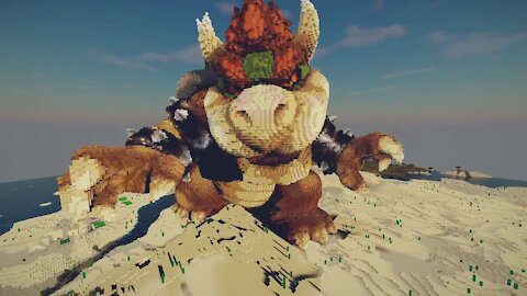 Minecraft Bowser Build - Mario