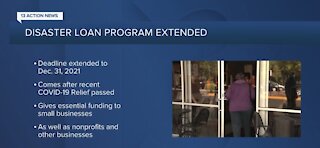 Small business loan program extended