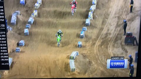 Haiden Deegan flips someone off Detroit SX