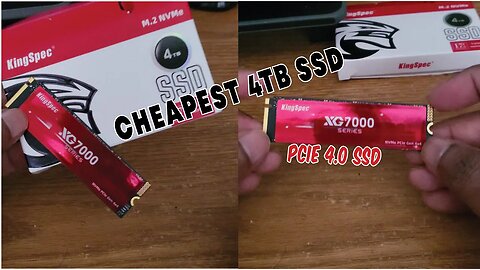 Cheapest & Fastest 4TB SSD: KingSpec PCIe 4.0 SSD ｜Unlock Your Gaming Potential with the XG7000