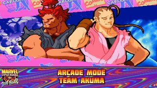 Marvel Super Heroes VS. Street Fighter: Arcade Mode - Team Akuma