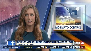 Mosquito spraying planned in Hendry County