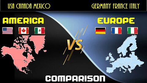 USA Canada Mexico VS Germany France Italy Economic Comparison Battle 2021 ,World Countries Ranking