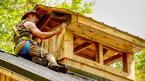 Building an Off Grid Outdoor Kitchen, Exterior Walls