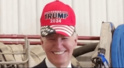 Joe Biden wears Trump hat, says he is voting for Trump!