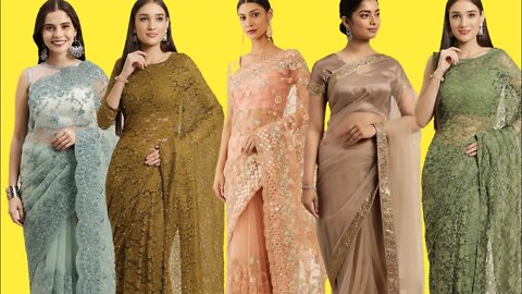 net saree designs latest collection #netsaree