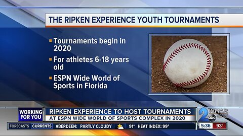 Ripken Experience to host tournaments