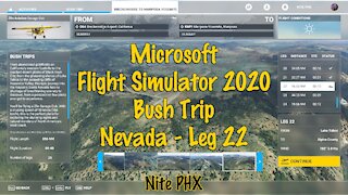 MSFS2020 - Bush Trip - Nevada - Leg 22