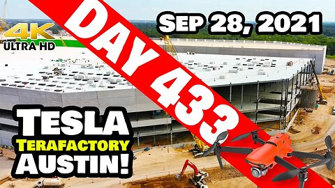 Tesla Gigafactory Austin 4K Day 433 - 9/28/21 - GIGA TEXAS - MASSIVE PROGRESS & SURPRISE ENDING!