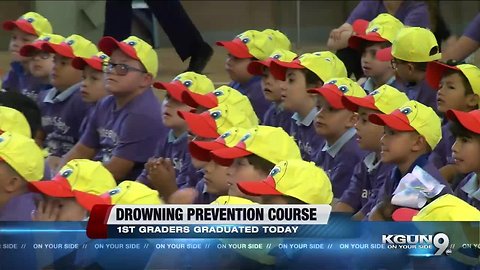 Pima County 1st-graders put rescue skills to the test after water safety course