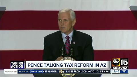 Vice President Mike Pence to tout tax reform plan in Phoenix