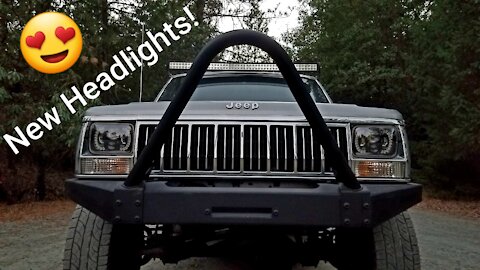 Installing (LED) Headlights On My 92 Jeep Cherokee | Jeep XJ Build