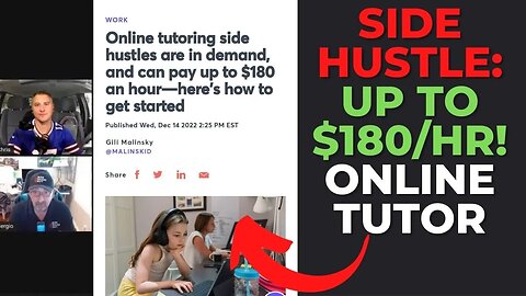 THIS SIDE HUSTLE Can Make Up To $180 An Hour - Online Tutoring