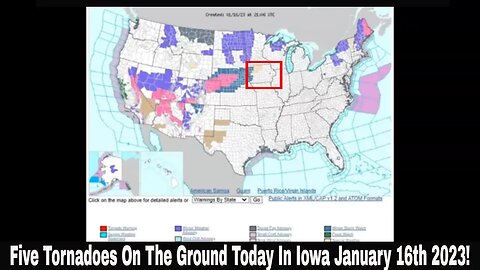 Five Tornadoes On The Ground Today In Iowa January 16th 2023!