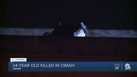 24-year-old Jupiter man killed in crash along I-95