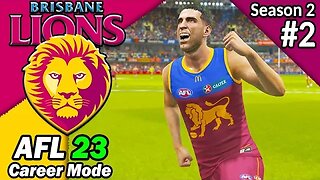 BEN KING TRADED TO BRISBANE! AFL 23 Brisbane Lions Management Career Gameplay Season 2 #2