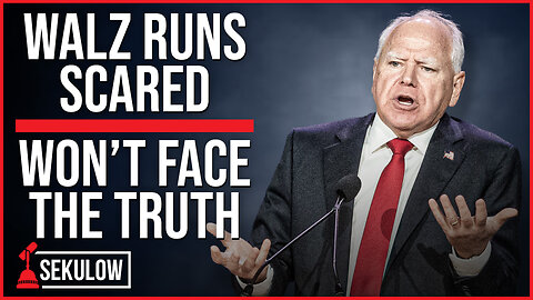 Walz Runs Scared, Won't Face the Truth