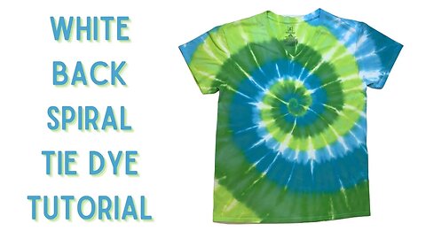 Tie-Dye Designs: White Back Spiral