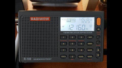 Radiwow R-108 TruNews WWCR 12160 kHz