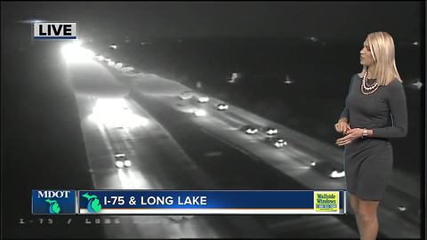 Metro Detroit traffic: Snow & ice causing slick roads for morning commute