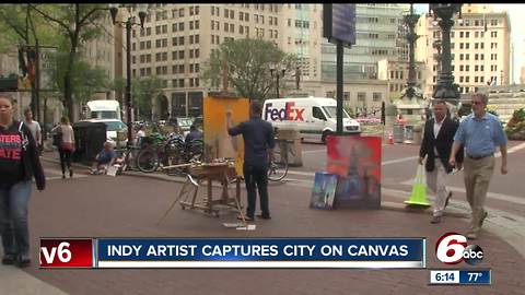 Indy artist captures city on canvas