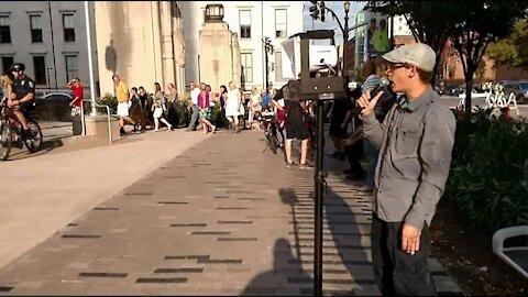 Shania Twain Concert Street Preaching | Louisville, KY | Street Preacher Kerrigan Skelly