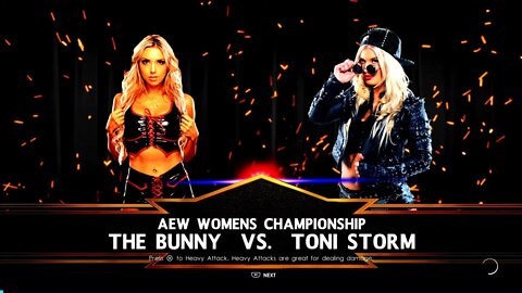 AEW Dynamite The Bunny vs Toni Storm for the AEW Women's Championship