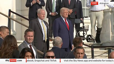 Donald Trump honours American service members at Arlington National Cemetery - August 26, 2024