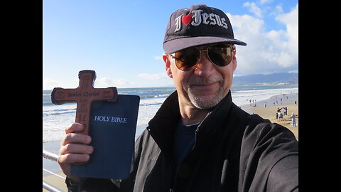 Brother in Christ - David G. is preaching the Gospel on the Santa Monica Pier,-Sat., 12-30-2023