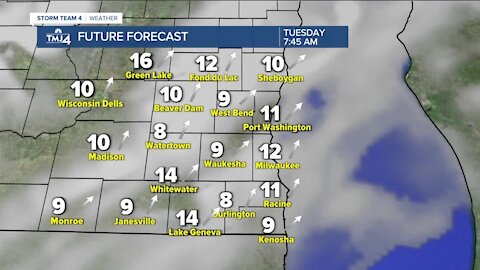 Partly cloudy skies, temperatures warm back up