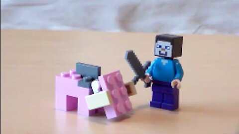 Lego Minecraft Hoglin Tutorial